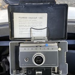 Vintage Polaroid Cold-Clip #193 Camera & Case