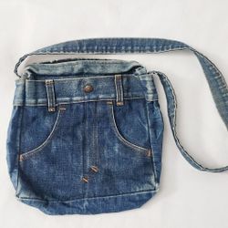 Levi's True Vintage Red Tab Bog E Selvedge denim Jeans Bag Levis Travel Bag Rare Distressed worn Redline Aero Zip Levi Strauss USA Rare OG Original De