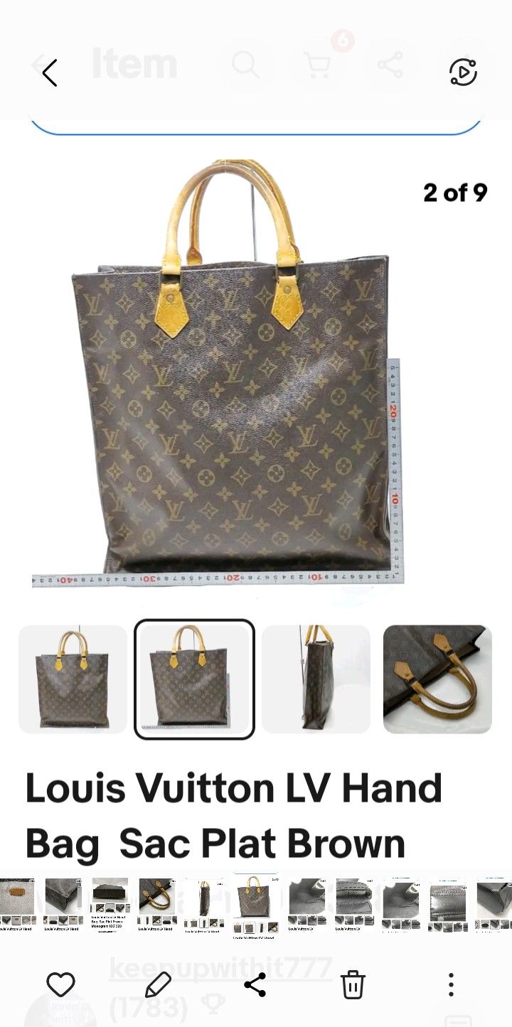 AUTHENTICATION CODE= 1051328 LOUIS VUITTON LUXURIOUS 1980'S VINTAGE SAC PLAT MOMOGRAM BAG- SUPER NICE & CLEAN- RARE FIND AT THIS QUALITY & PRICEπππ