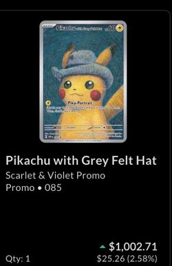 Pikachu with Grey Felt Hat PSA 9