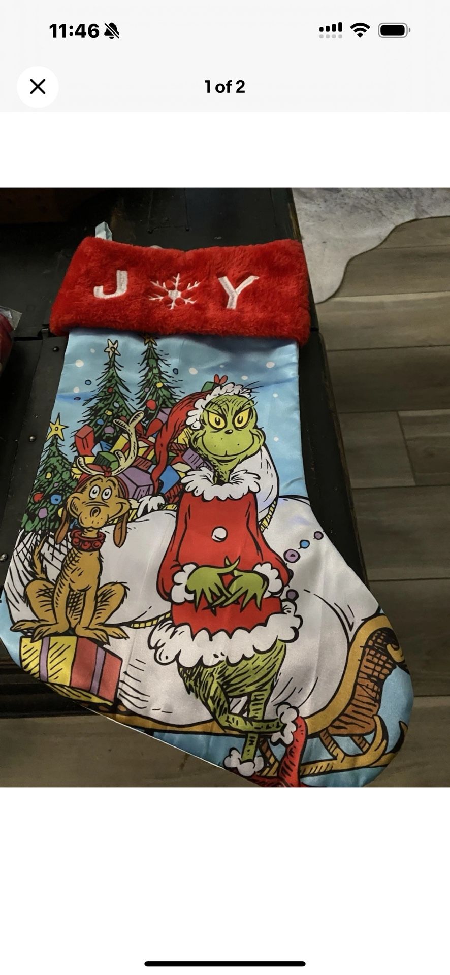 Grinch And Max Stocking