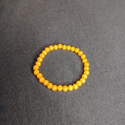 Orange Jade Bracelet 
