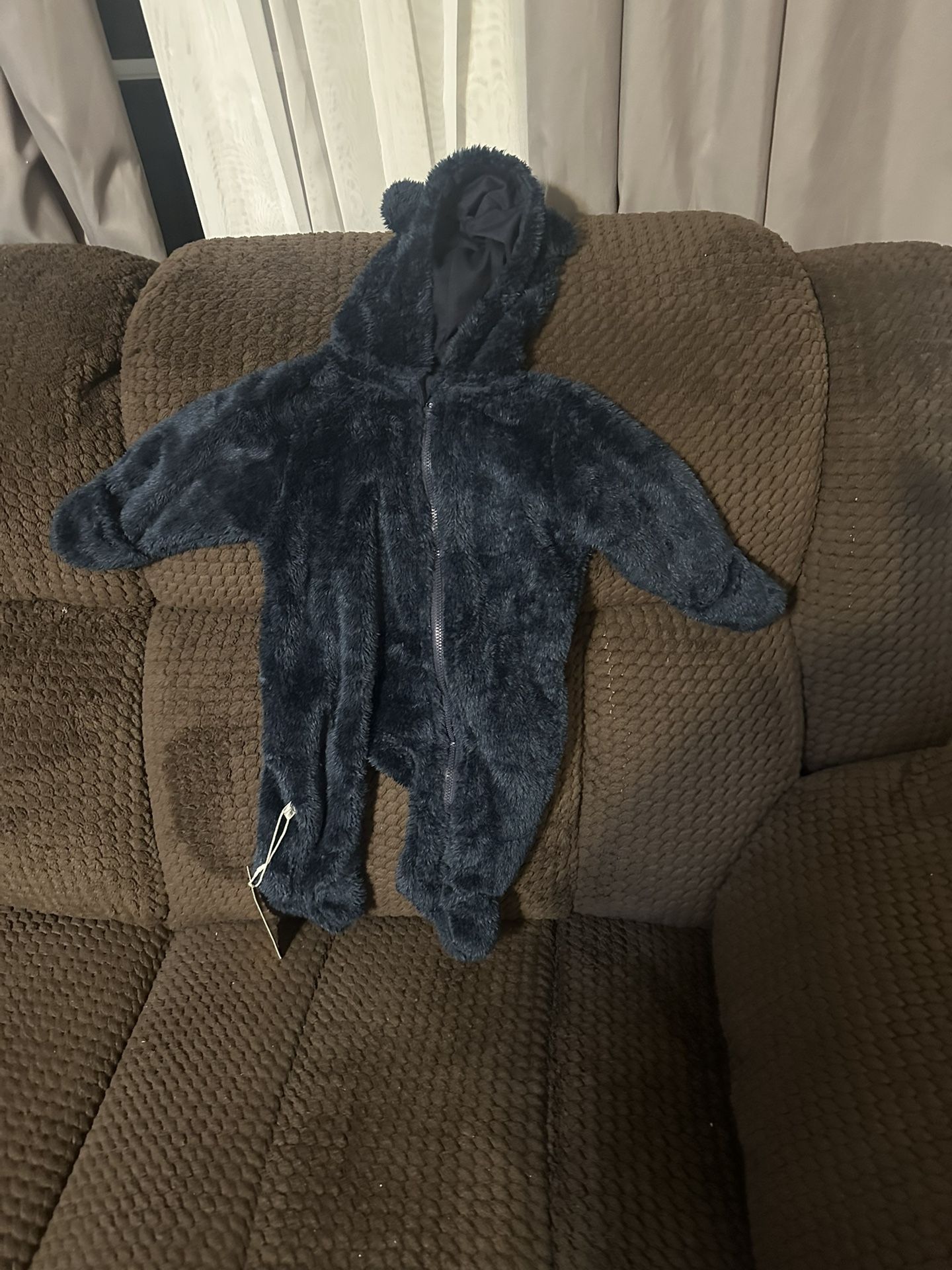 Elainilye Fashion Unisex Baby Clothes Newborn Boys Girls Plush Cute Bear Ears Winter Thick Warm Jumpsuit Romper 
