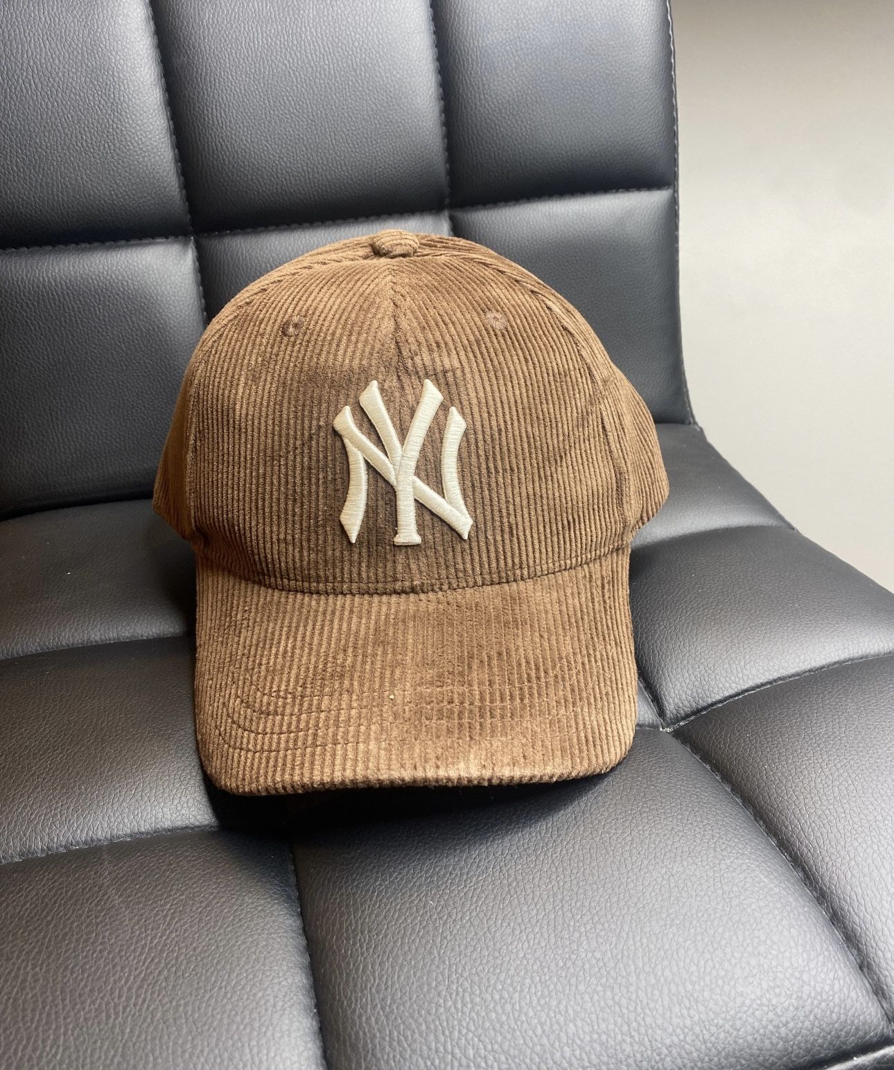 Brown Corduroy Yankees NY Adjustable Hat