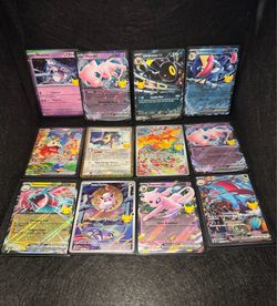 Pokemon 30th Anniversary 12 Card Lot Umbreon EX Greninja EX Mew + Basic Cards