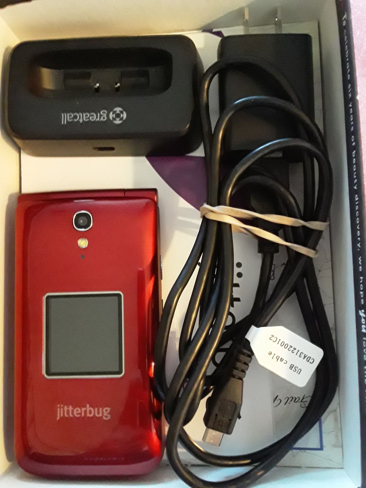 JITTERBUG Flip Phone/LIKE NEW