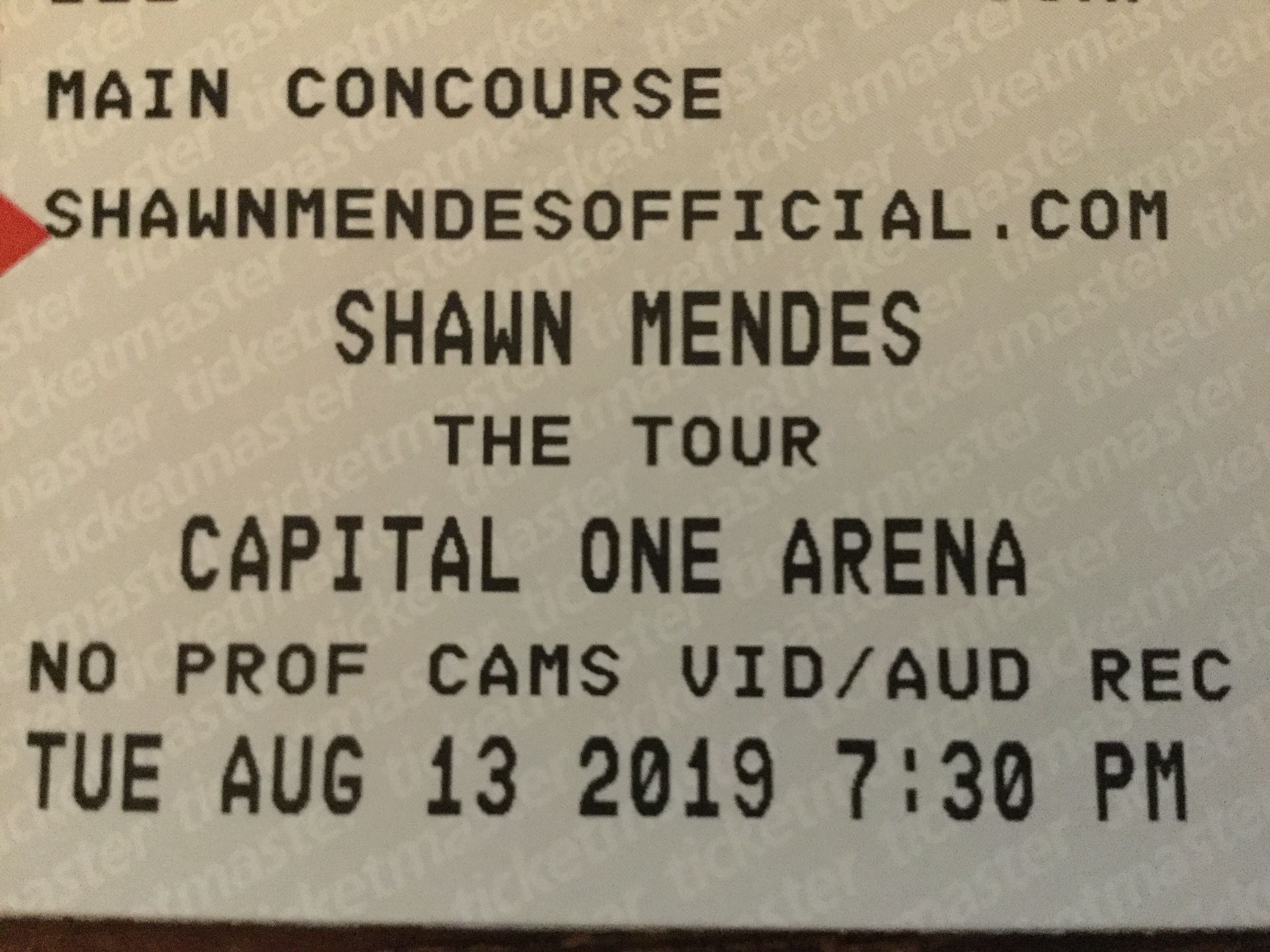 Shawn Mendes Tickets - Capital One Arena - Washington DC