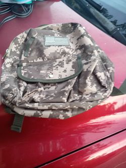 Digital Camo Tactical Backpack with Flag Patch