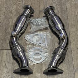 370z Resonated Test Pipes G37 Q50 350z Exhaust Nissan Infiniti Nismo IPL Z34 Z33 Parts 