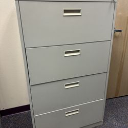 Filing Cabinet 4 Drawer Wide With Keys White Lateral