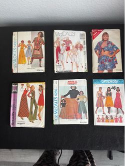 Vintage Sewing Patterns Lot - McCall’s, Simplicity & See & Sew (6 Patterns)