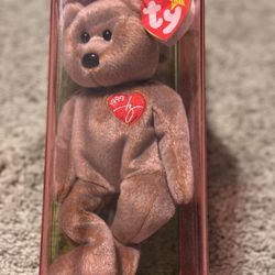 Ty Beanie Baby 1999 Signature Bear With Hang Tag Errors-Rare-Retired