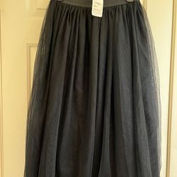 Black Tulle, 3 Layered Maxi Skirt