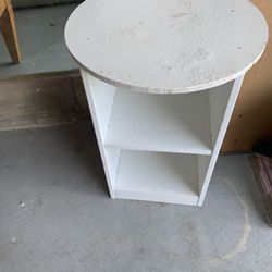 Two White  Wood  Tables  For Sale 