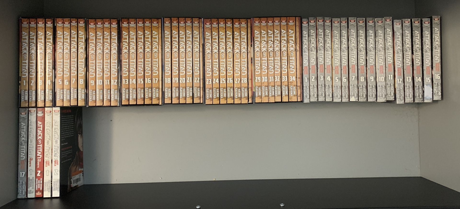 Attack On Titan Manga (1-34 Box Set, Lost Girls/No Regrets 1/2 , Before The Fall 1-17 - Great Pricing/Bundling!