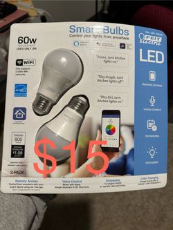 Smart Light Bulbs 2 Pack