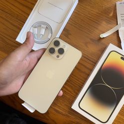 Used iPhone 14 Pro Max Gold 256gb Factory Unlocked 78% Battery Health