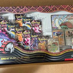 Pokemon Great Tusk Iron Threads Ex Premium Collection