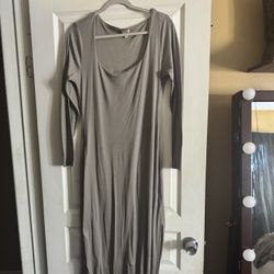 Grey Fitted Dress