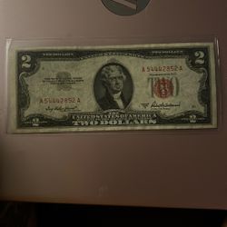 $2 Red Stamp Note