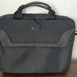 Solo Laptop Briefcase Bag – Fits 16" & Smaller Laptops, Black
