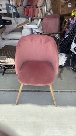 4 velvet rose chairs
