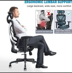 Ergonomic Office Chair, Big and Tall Office Chair with 3D Armrest