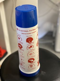 Vintage NFL Thermos With Old Teams