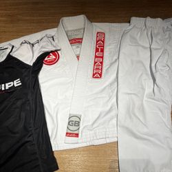 Gracie Barra Gi Uniform And Rashgard