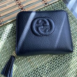 Black Wallet Leather 