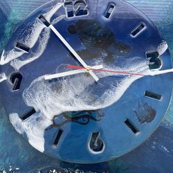 Wall Clock 12 Inches Resin 