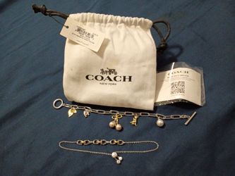 Gorgeous Coach Charm Bracelet Set