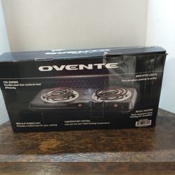 Ovente Electric Countertop Double Burner Hot Plate