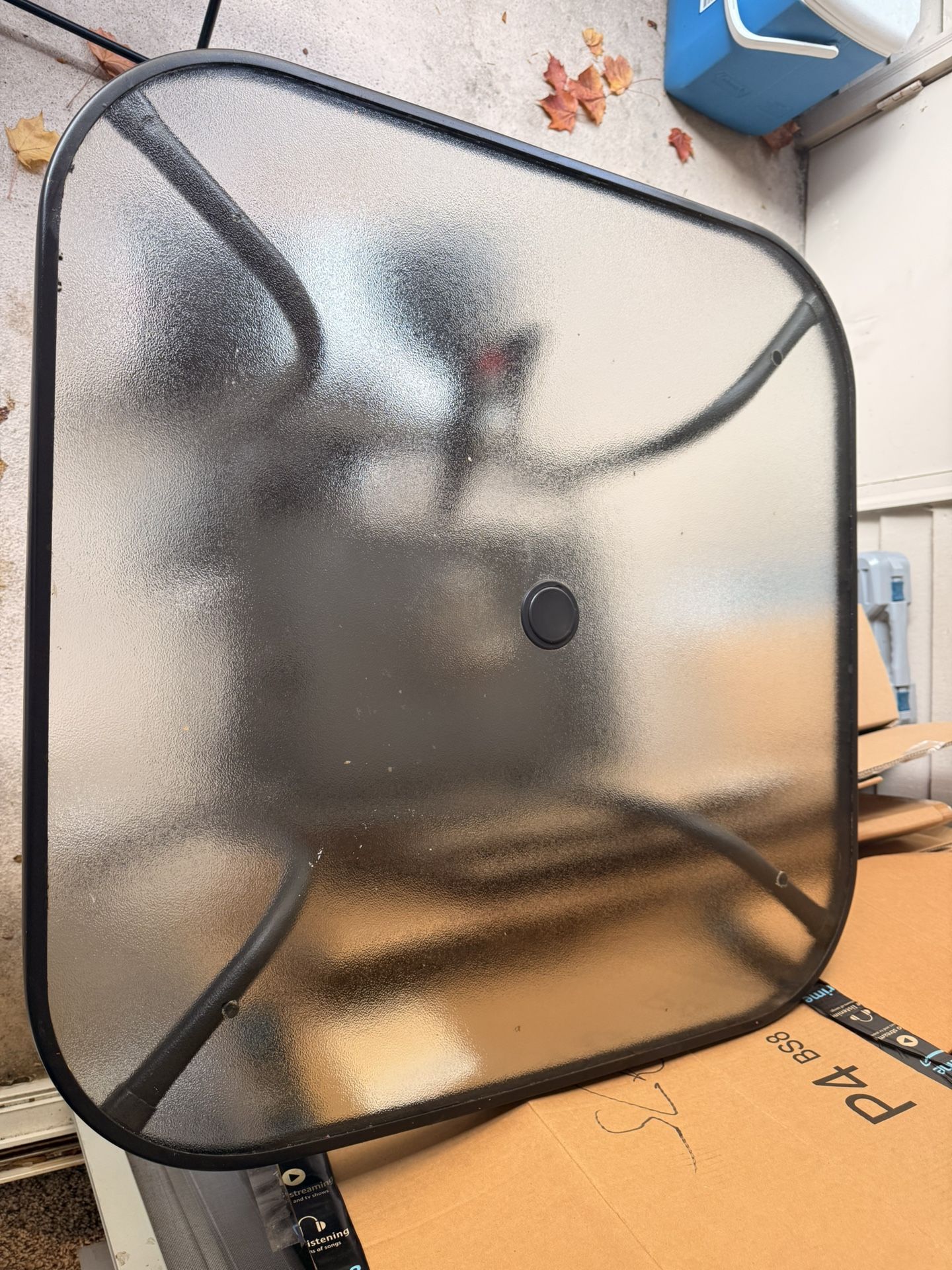 Table and two chairs