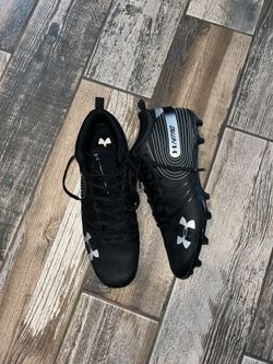 Under Armour Nitro mid Men's Football Cleats Black Silver