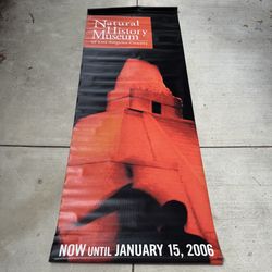 Huge Mayan Temple Museum Pole Banner