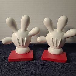 Vintage?Disney " Mickey Mouse Hands" Bookends
