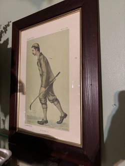 English Golfer Print.