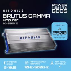 2500 Amp And 4 Speaker Hifonics