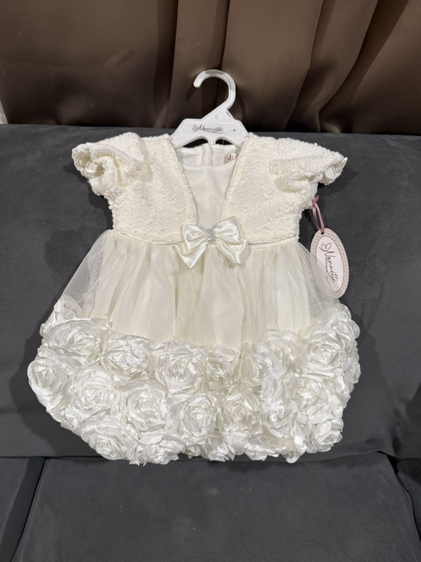 White Dress Infant Size 12 Months New