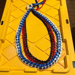 Closed Style Satin Ribbon Lei Different Colors Available 