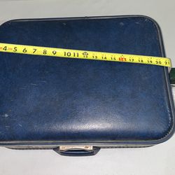 Vintage Blue Hardshell Suitcase 
