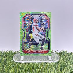2020 Panini Prizm Odell Beckham Jr Neon Green Pulsar Prizm