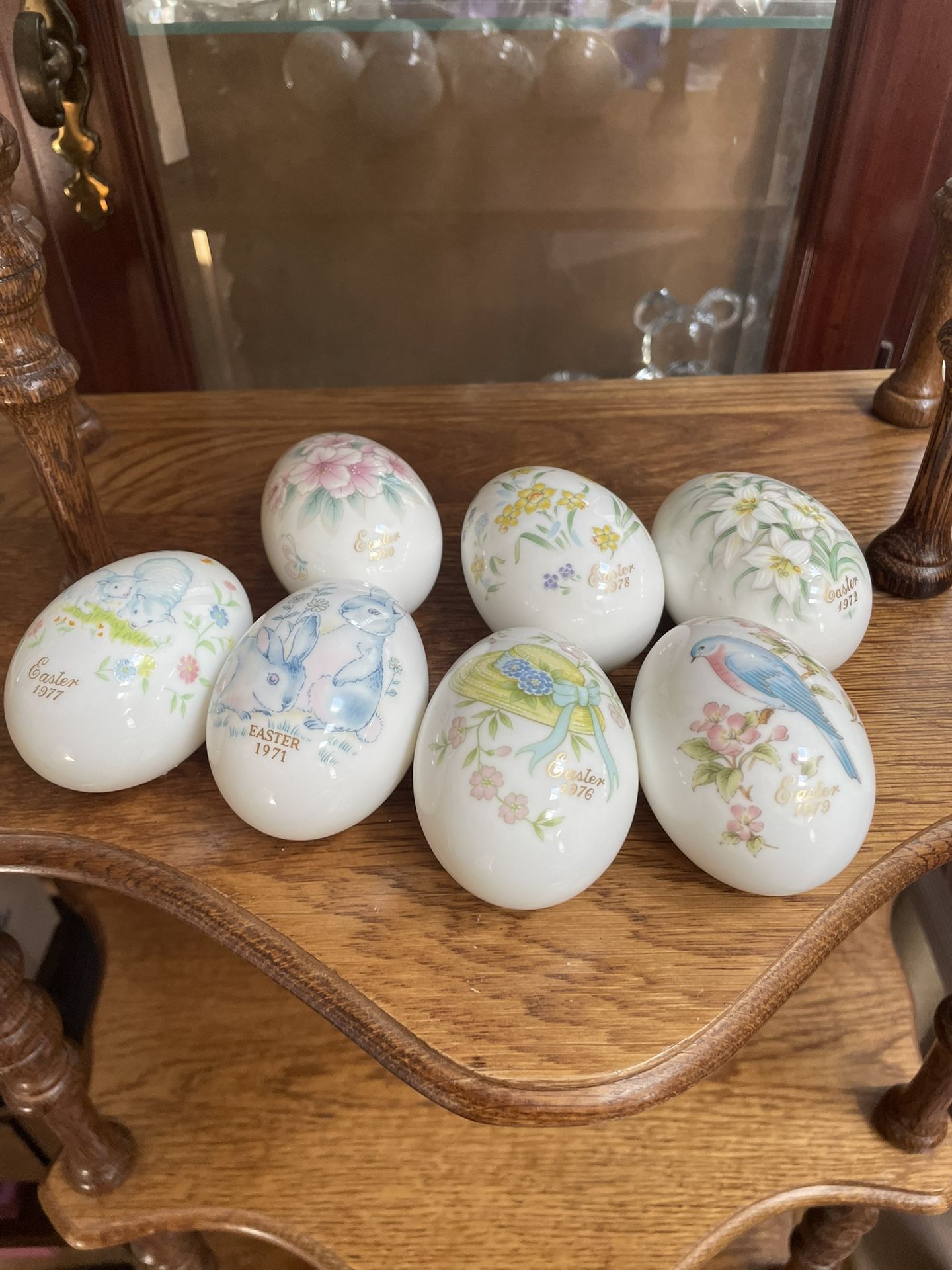 7 Vintage Noritake Bone China Easter Egg