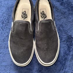 Black Old Skool Slip On Vans 