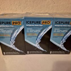 ICEPURE PRO 3 Pack Refrigerator Water Filter Rwf0600ah Kenmore Hotpoint GE NEW