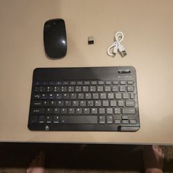 Wireless mouse And Plug In Keyboard For Tablets 