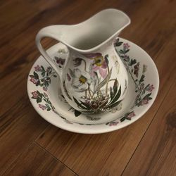 Vintage Portmeirion “The Botanic Garden” Ewer & Basin