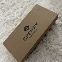 sperry,womens anglefish boat shoe,linen oat, 6 women