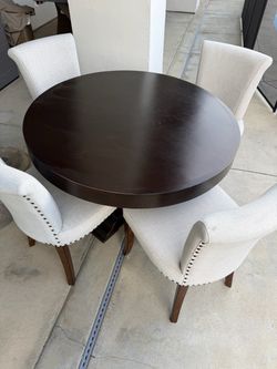 Table and 4 chairs